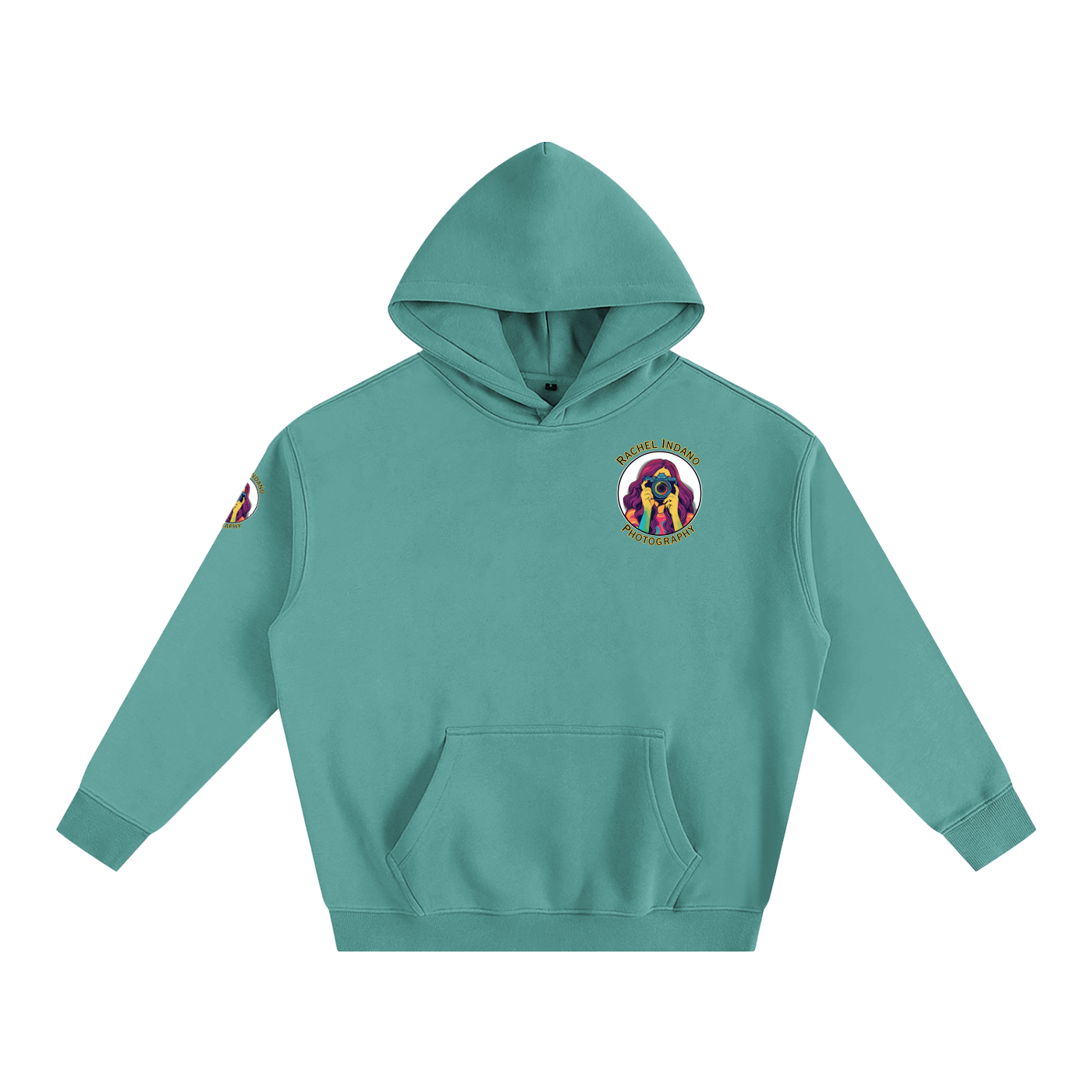 RI Logo Oversize Fleeced Hoodie