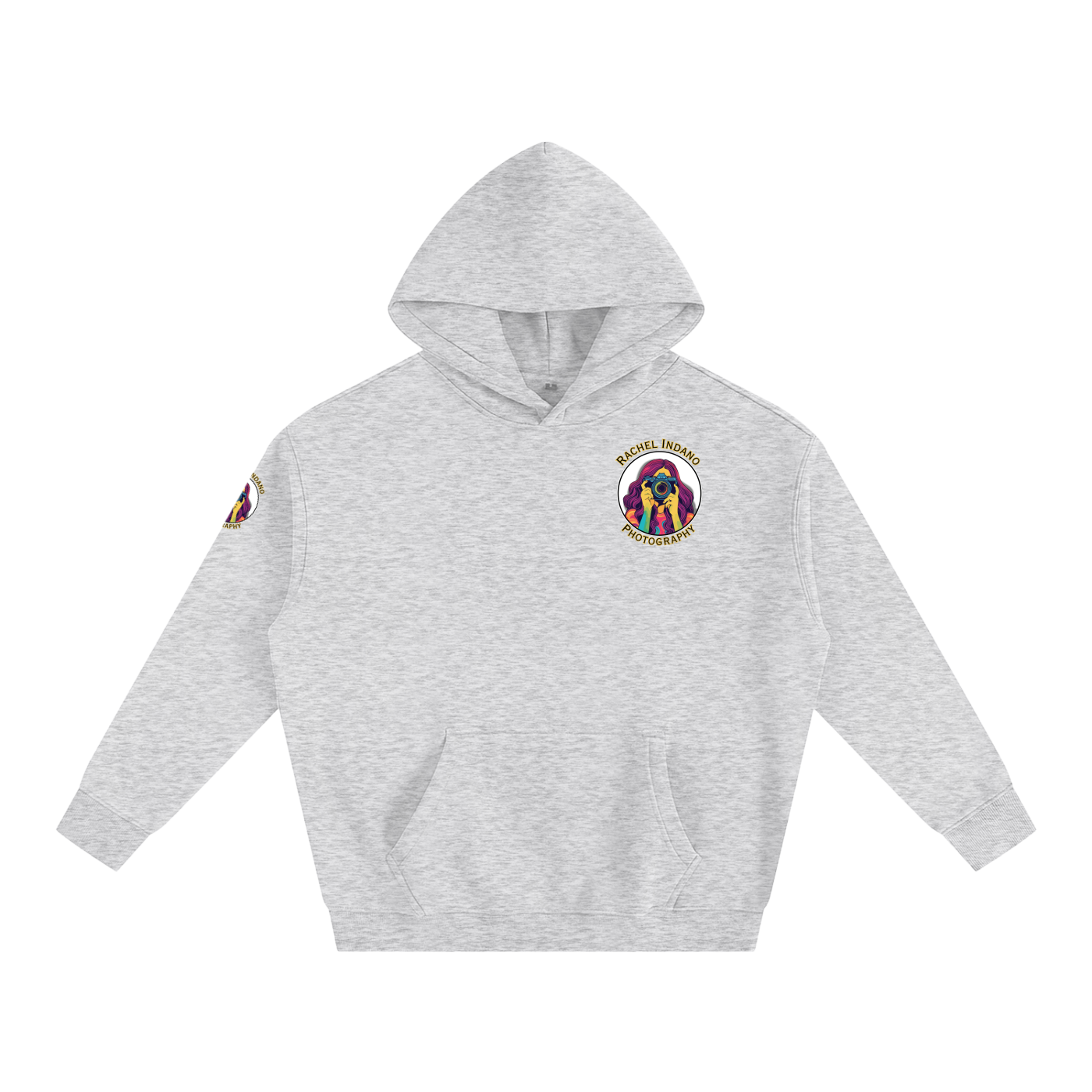RI Logo Oversize Fleeced Hoodie