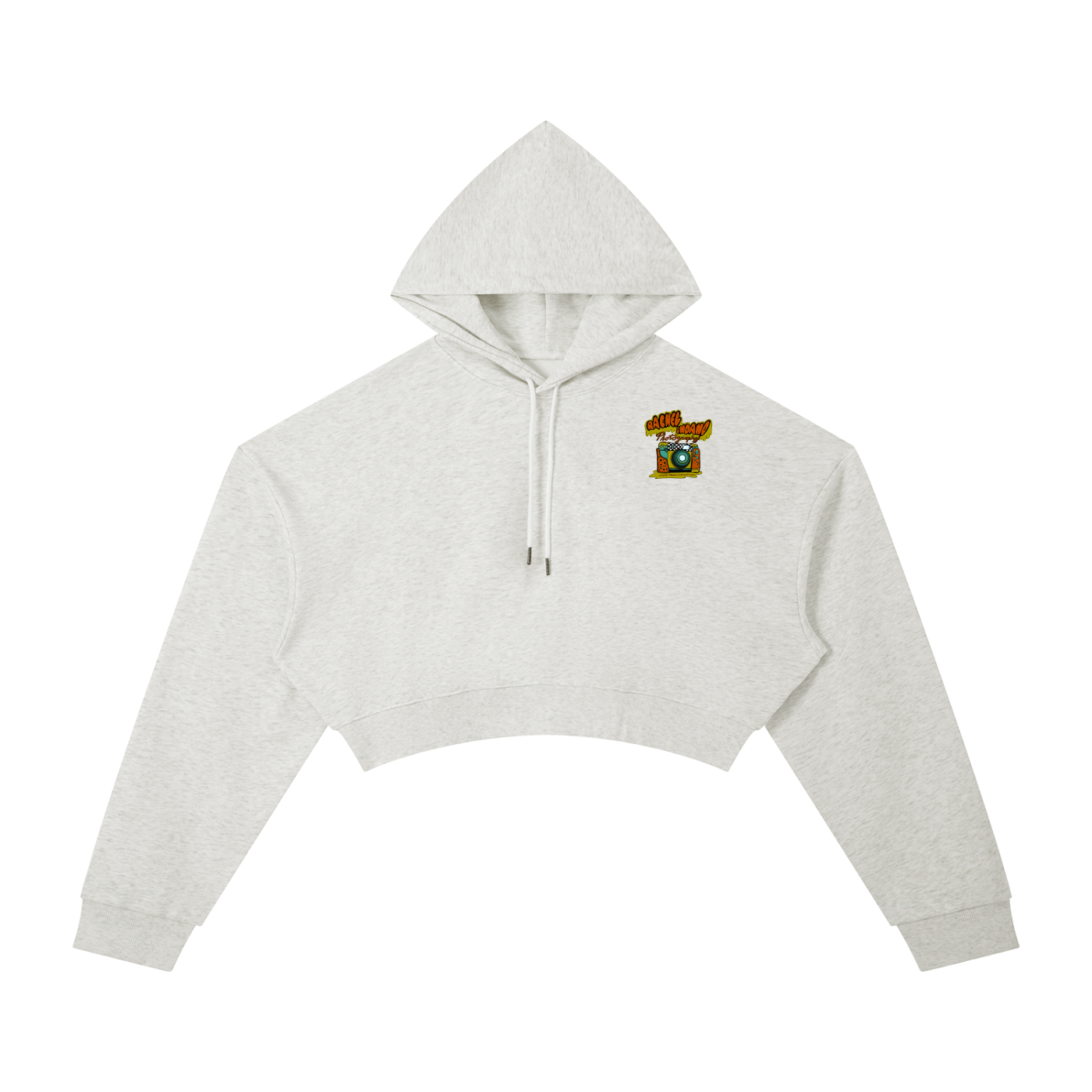 90's Logo - Womens Cropped Hoodie