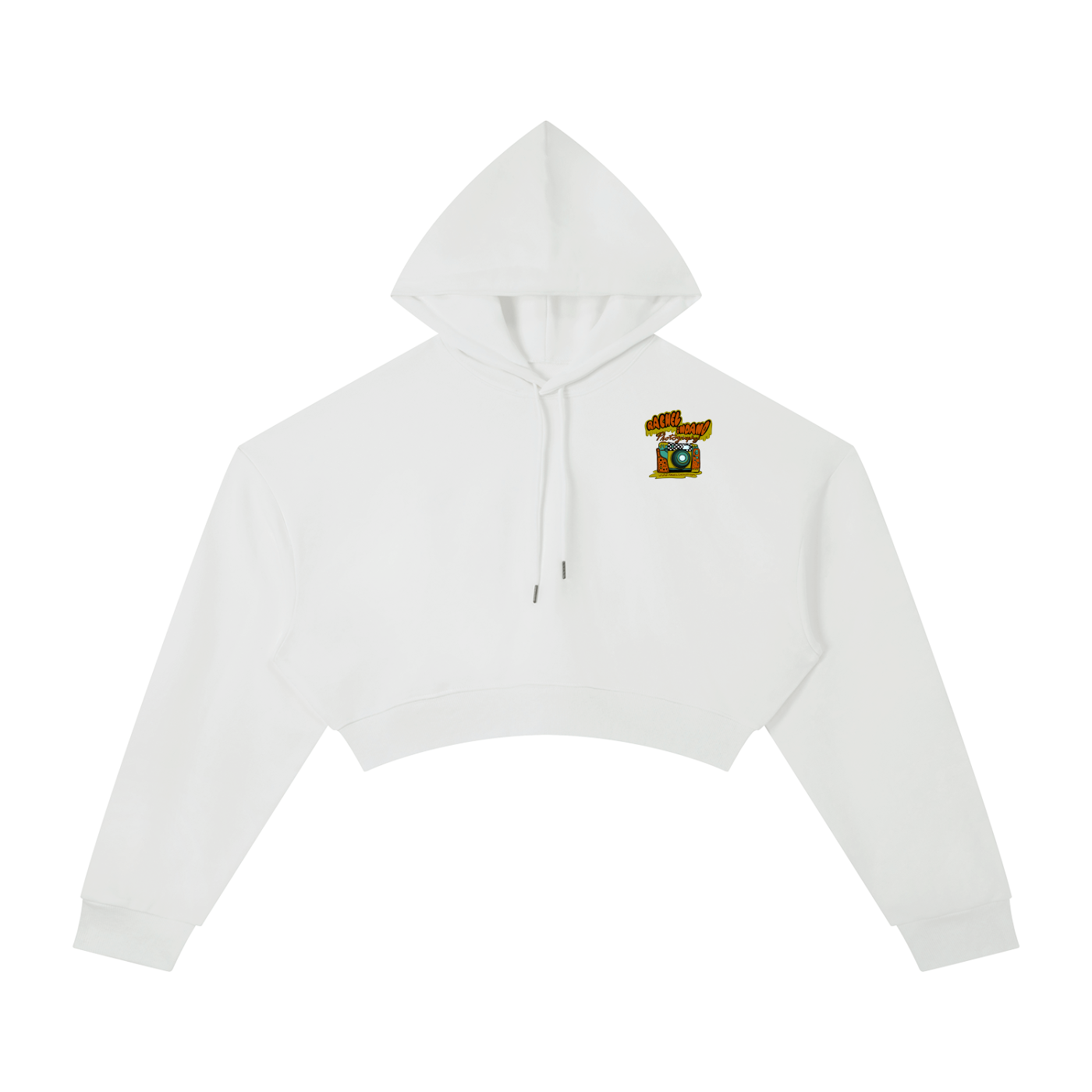 90's Logo - Womens Cropped Hoodie