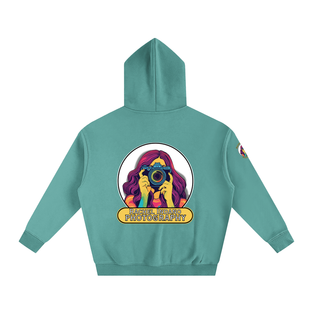 RI Logo Oversize Fleeced Hoodie