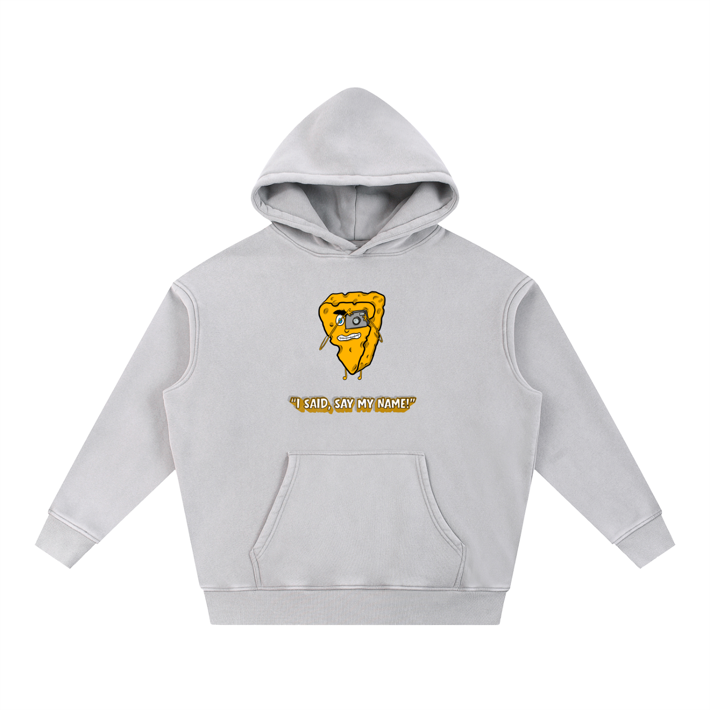 Say Cheese - Unisex Snow Wash Fleece Oversize Hoodie