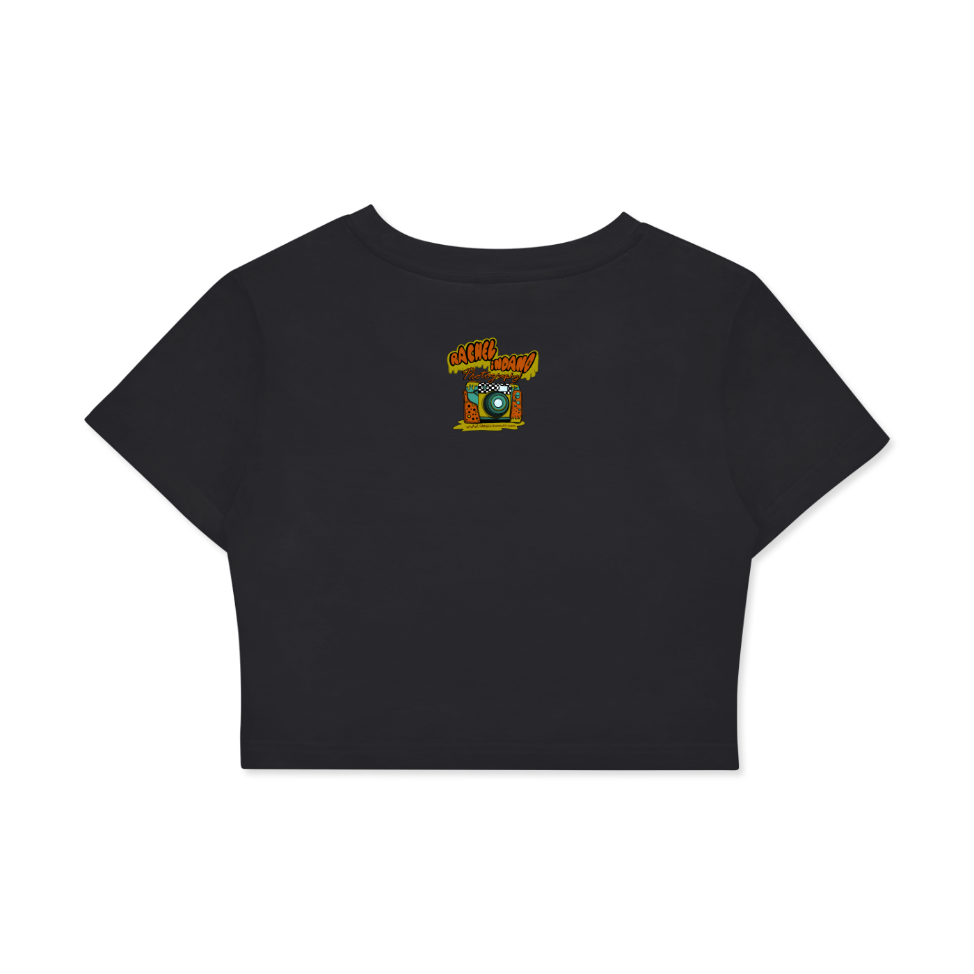 90's Logo Womens Fitted Crop Cotton T-Shirt