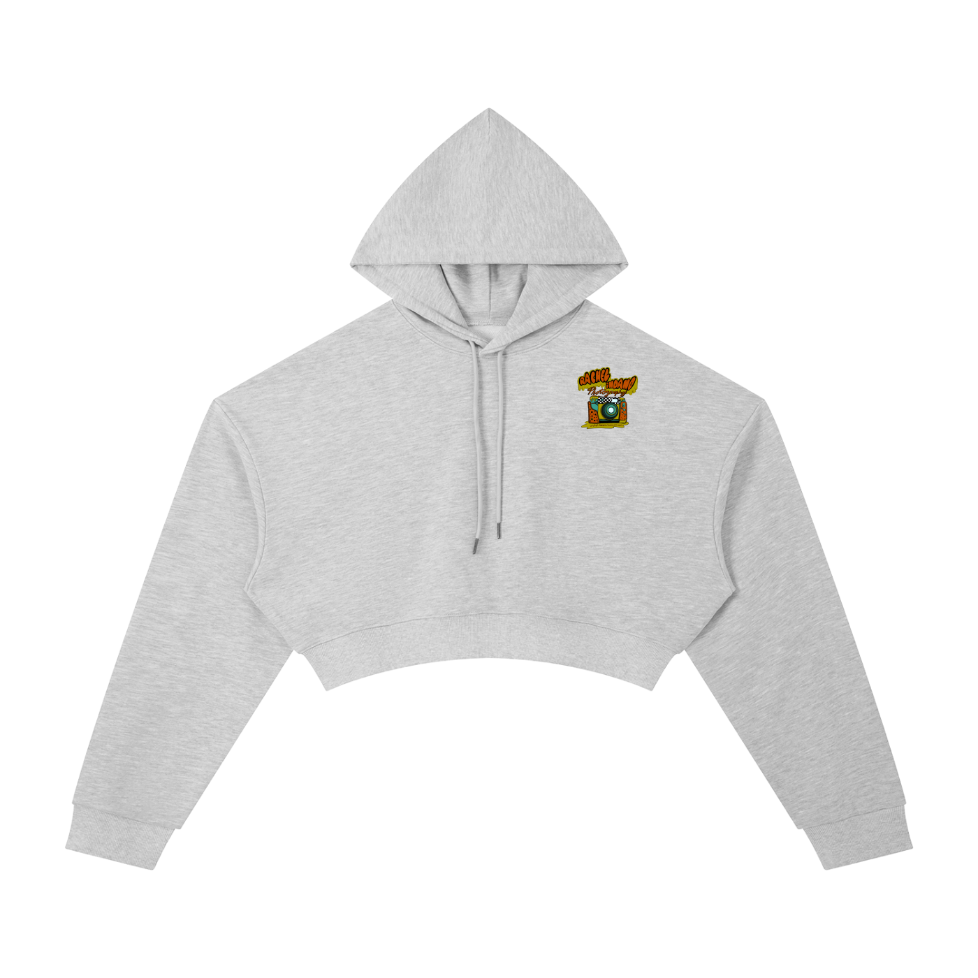 90's Logo - Womens Cropped Hoodie