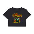 90's Logo Womens Fitted Crop Cotton T-Shirt