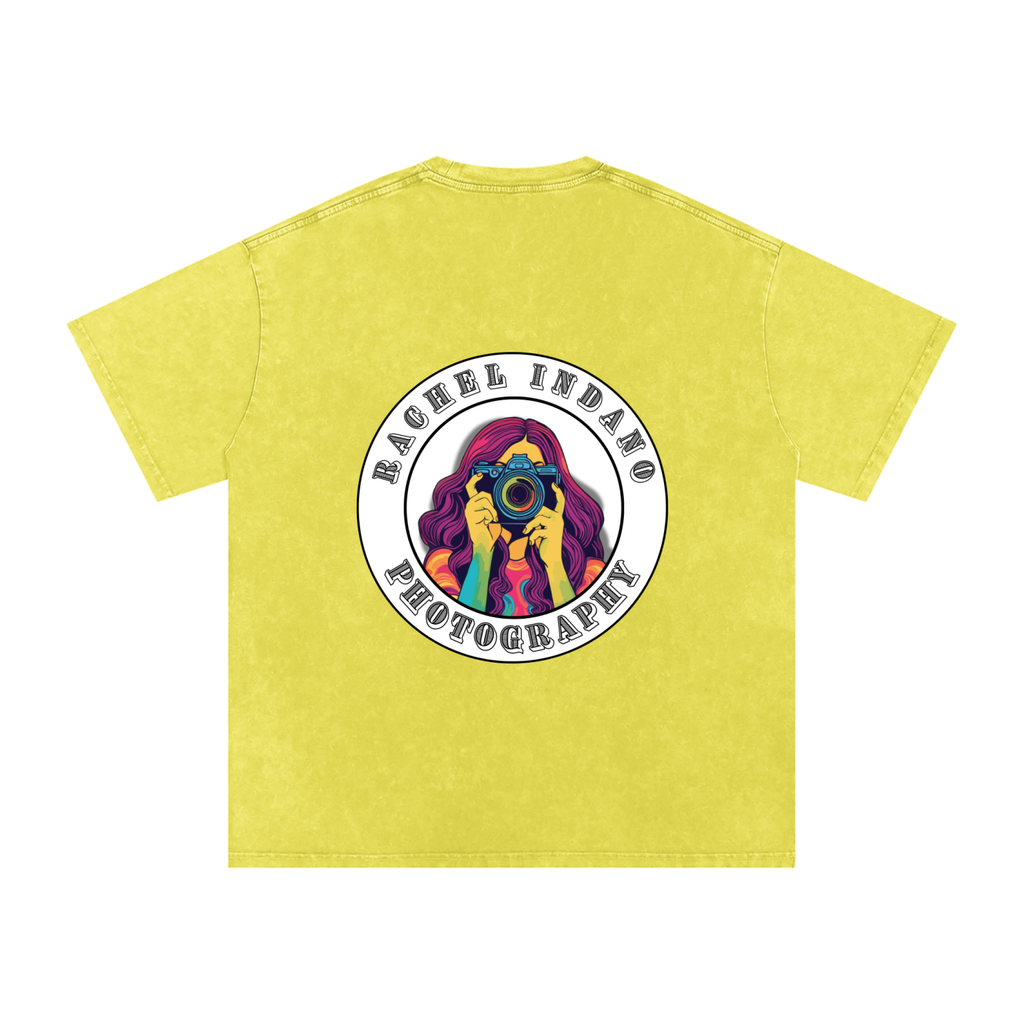 Snow Washed Oversized Cotton T-Shirt
