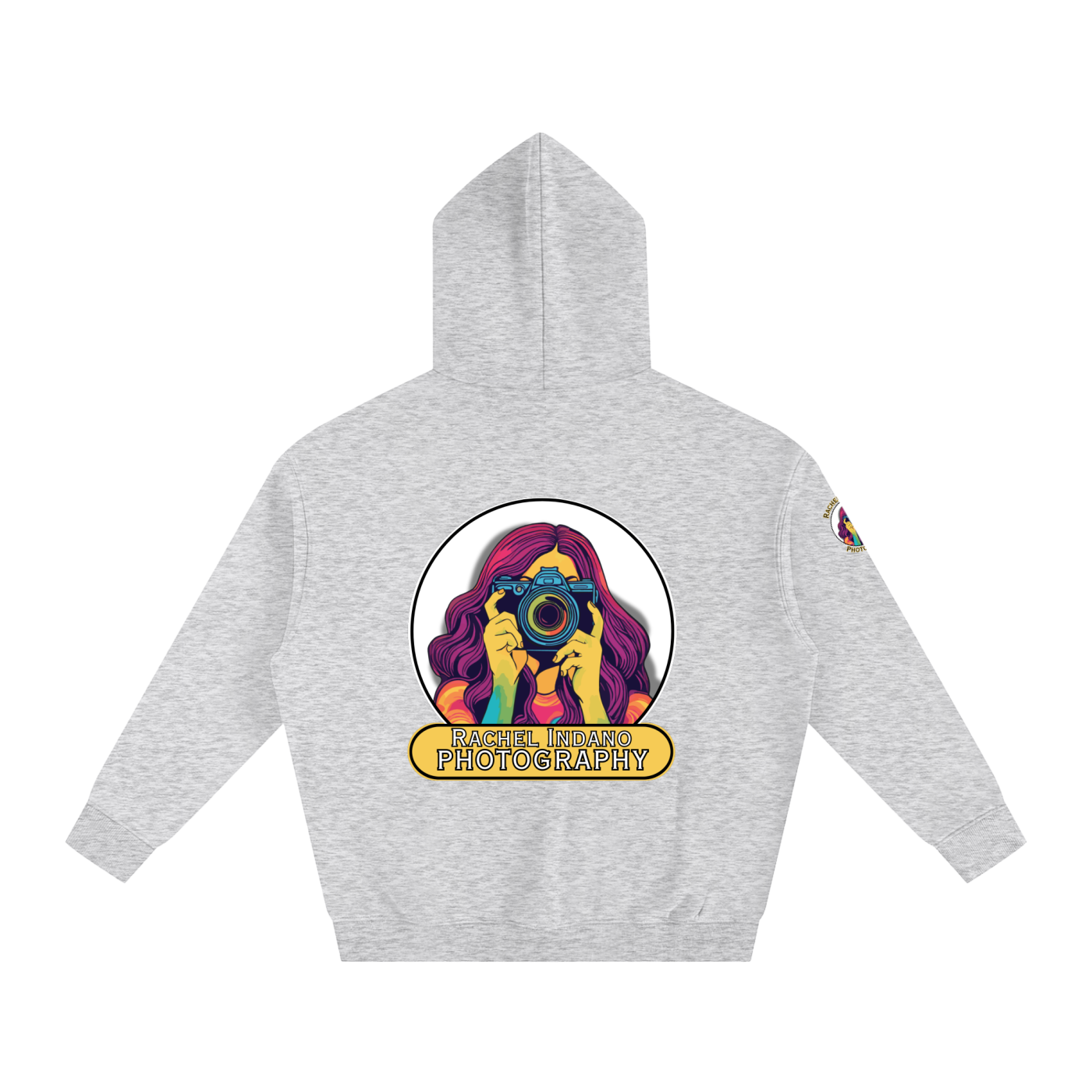 RI Logo Oversize Fleeced Hoodie