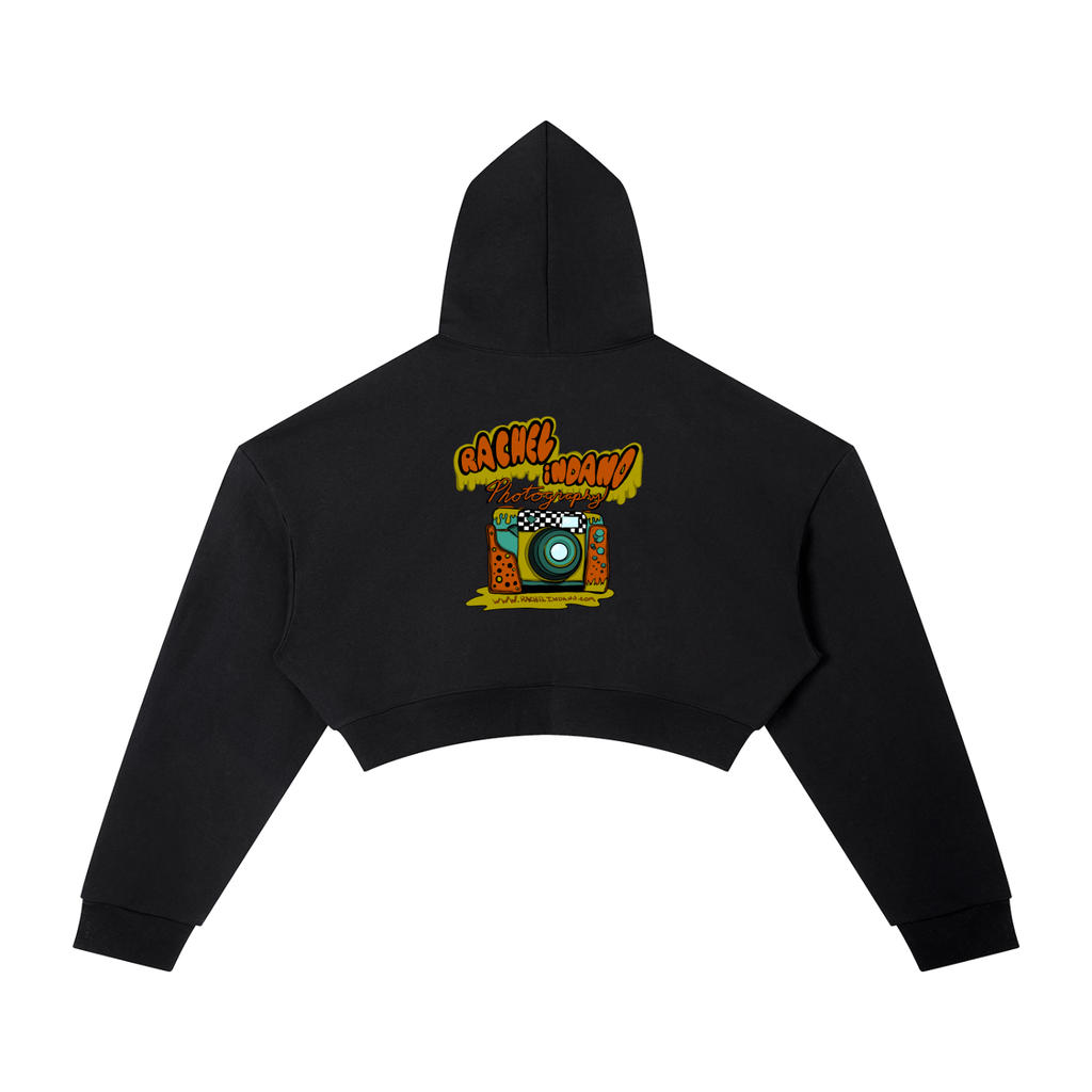 90's Logo - Womens Cropped Hoodie