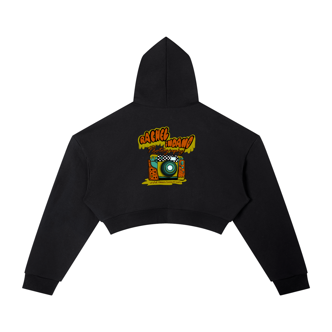 90's Logo - Womens Cropped Hoodie