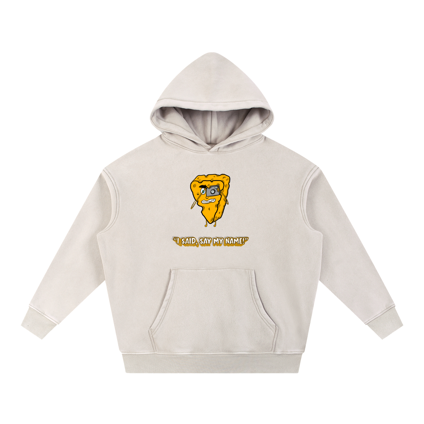 Say Cheese - Unisex Snow Wash Fleece Oversize Hoodie