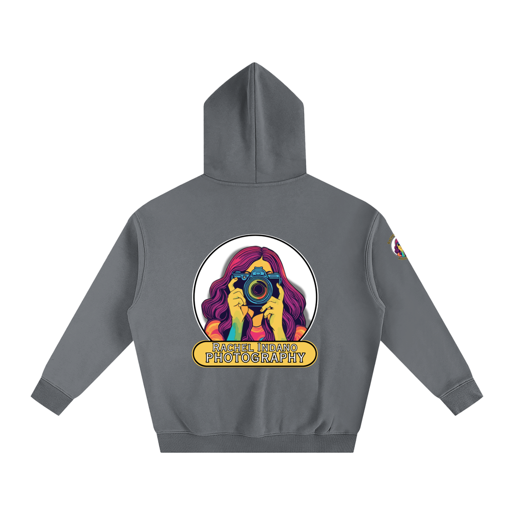RI Logo Oversize Fleeced Hoodie