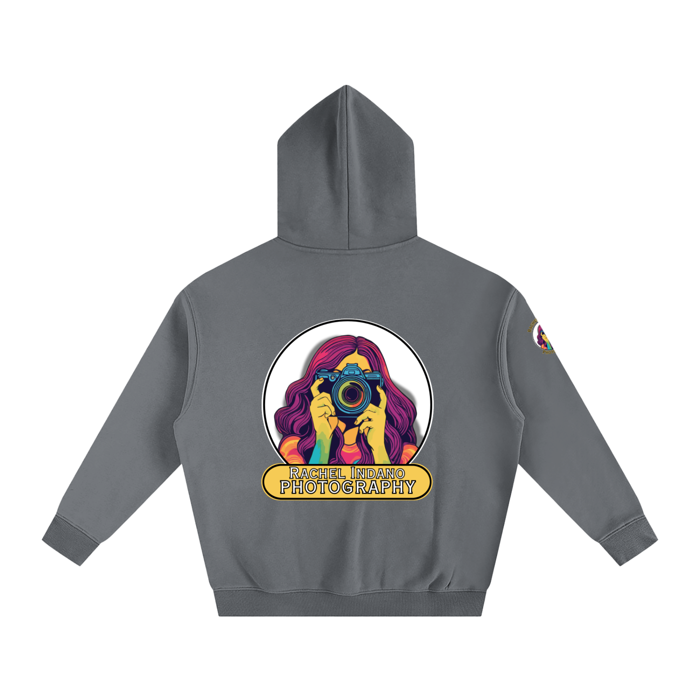 RI Logo Oversize Fleeced Hoodie