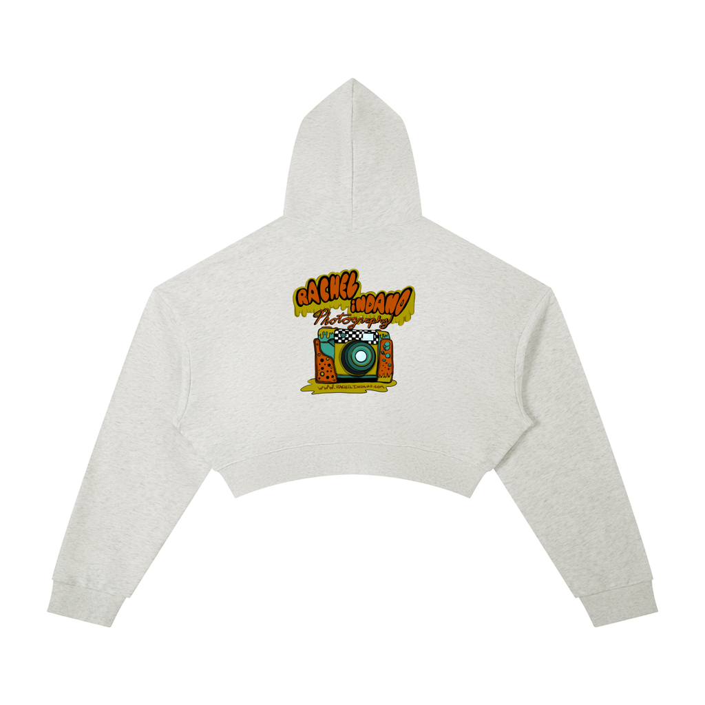 90's Logo - Womens Cropped Hoodie