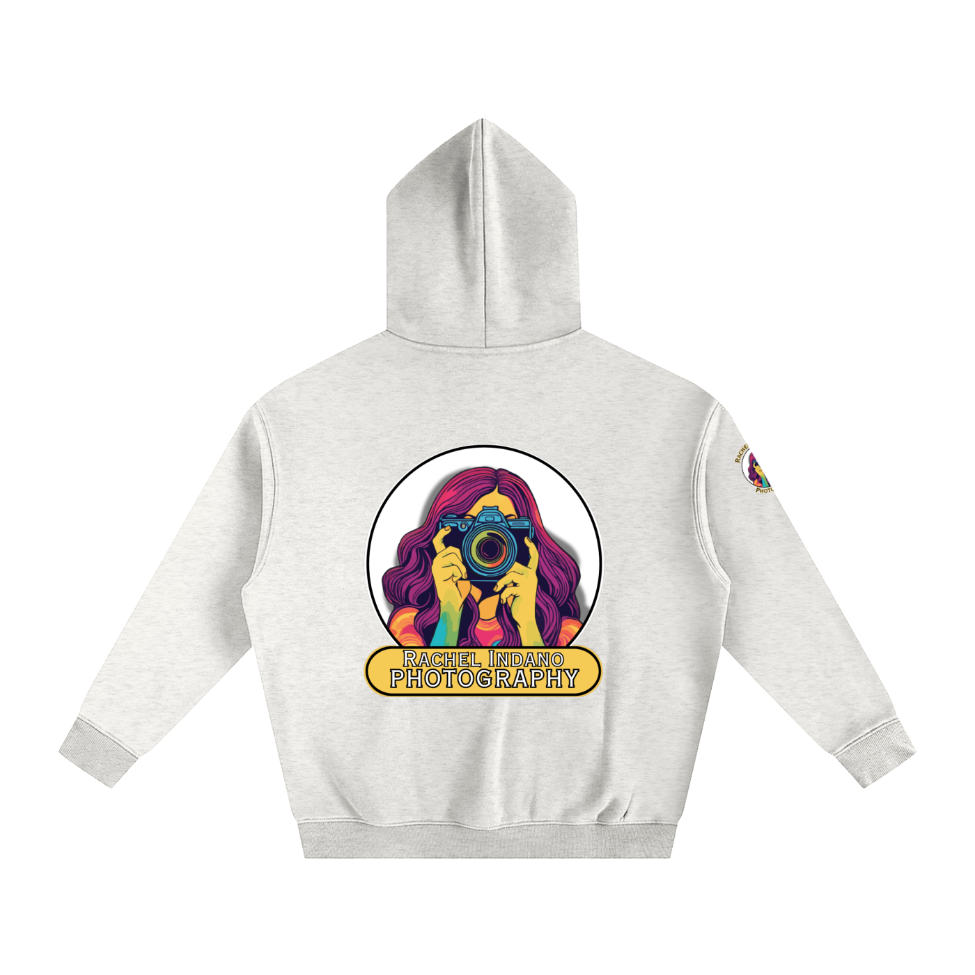 RI Logo Oversize Fleeced Hoodie