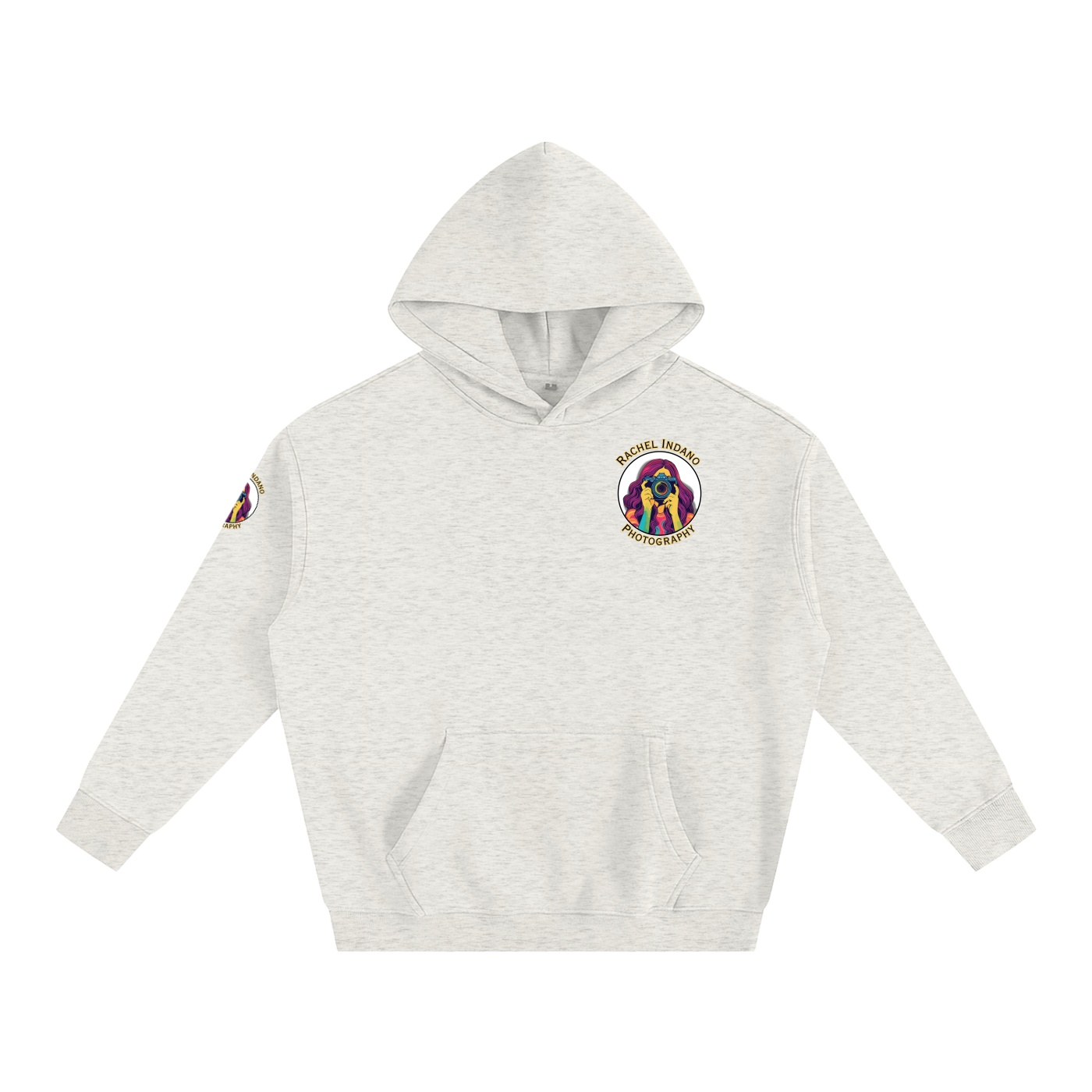 RI Logo Oversize Fleeced Hoodie