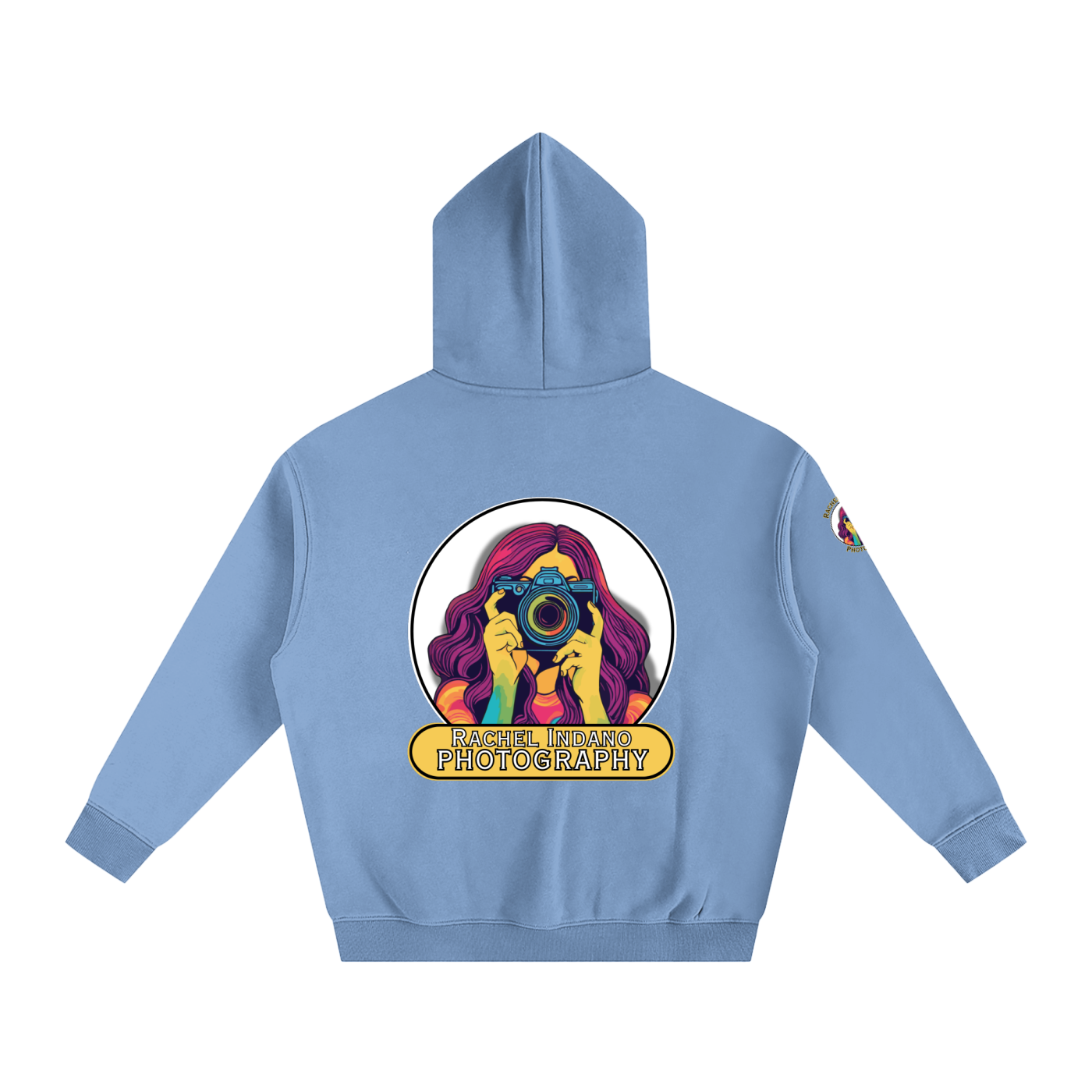 RI Logo Oversize Fleeced Hoodie