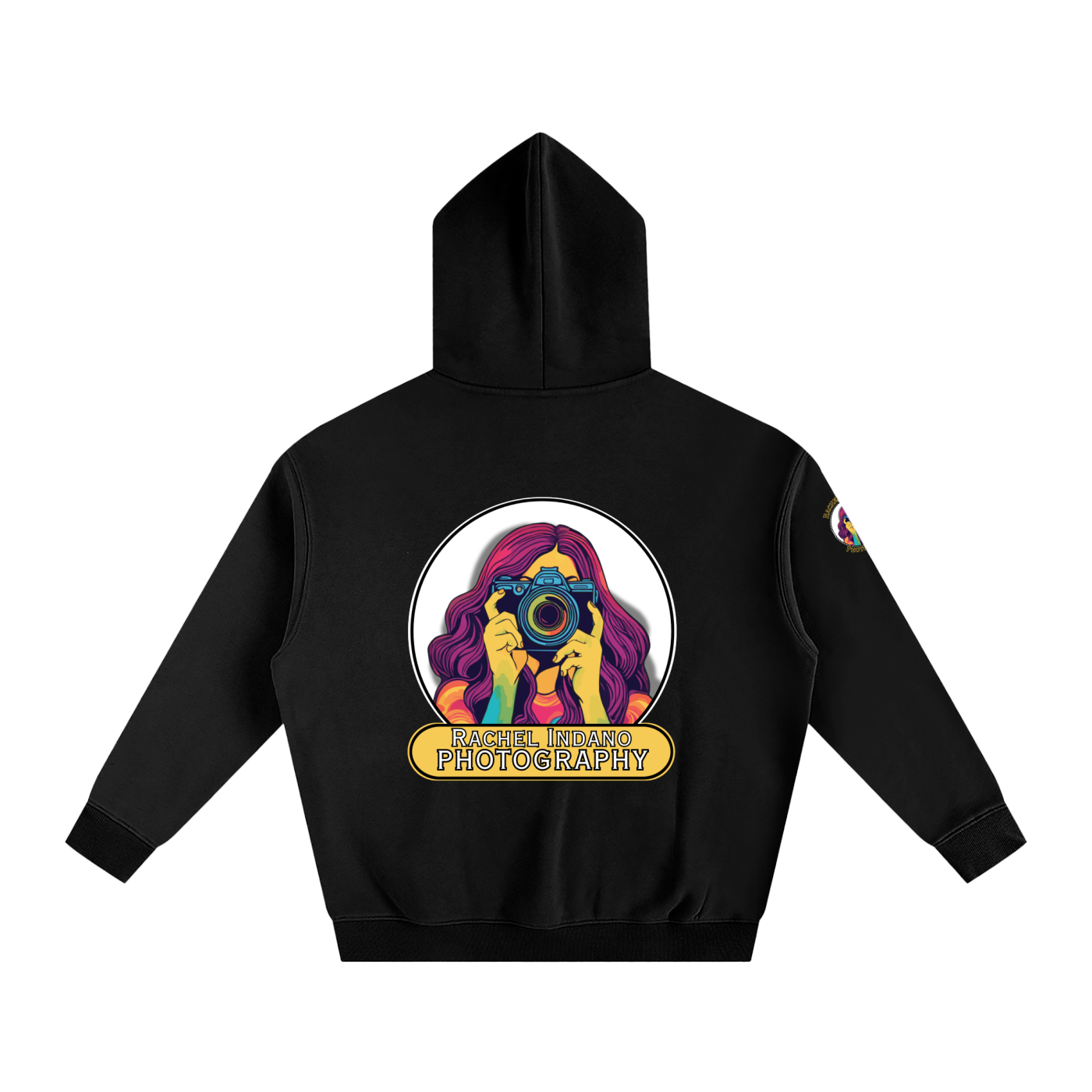 RI Logo Oversize Fleeced Hoodie