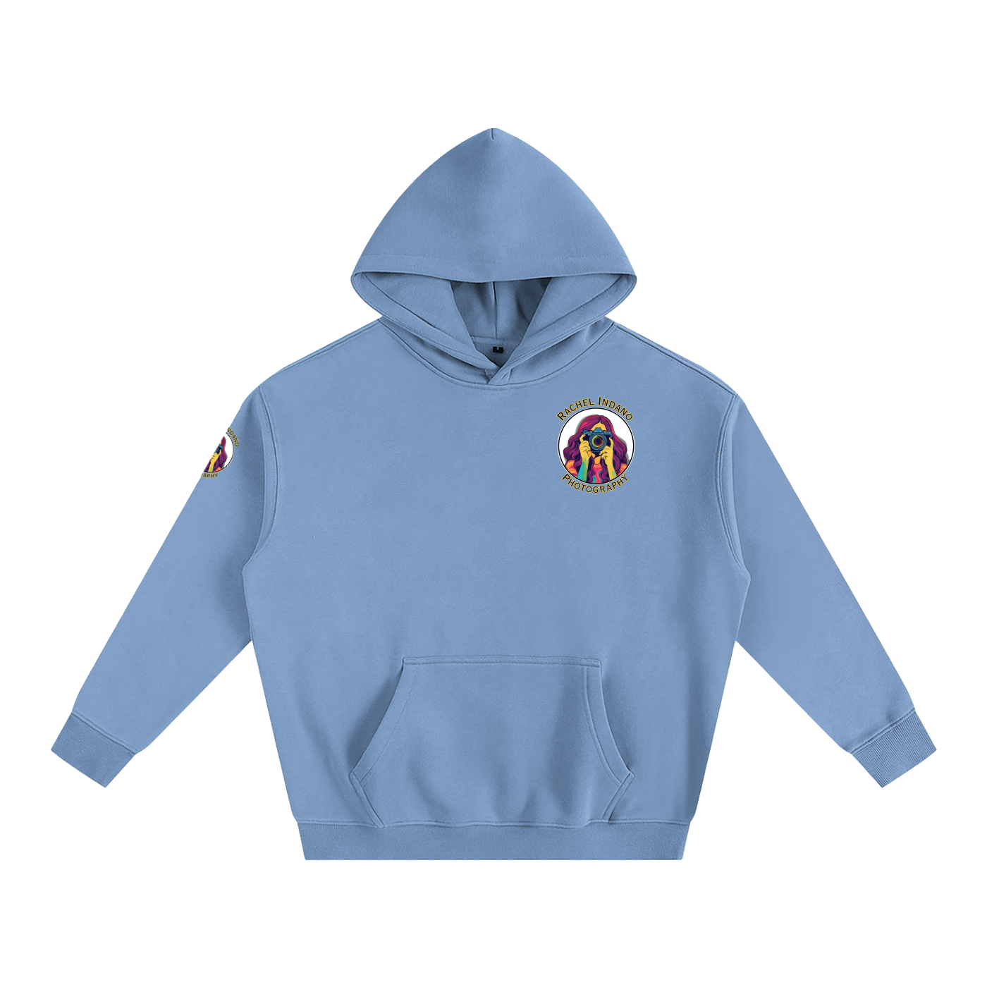 RI Logo Oversize Fleeced Hoodie