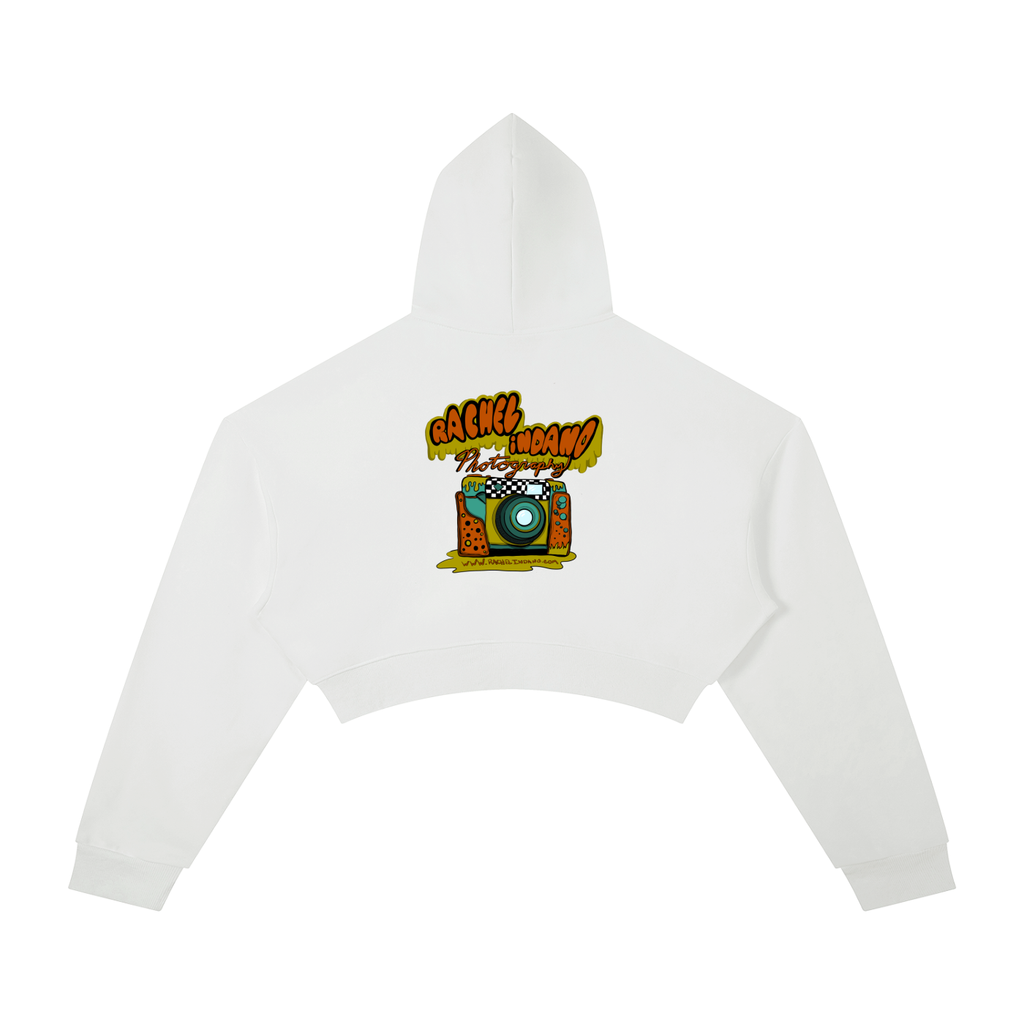 90's Logo - Womens Cropped Hoodie