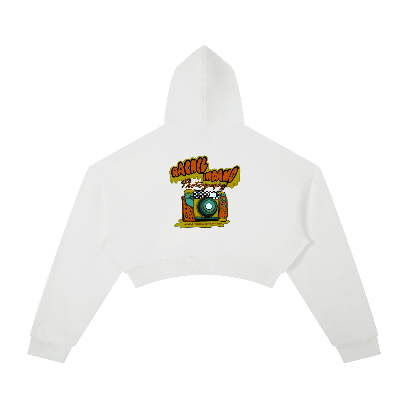 90's Logo - Womens Cropped Hoodie