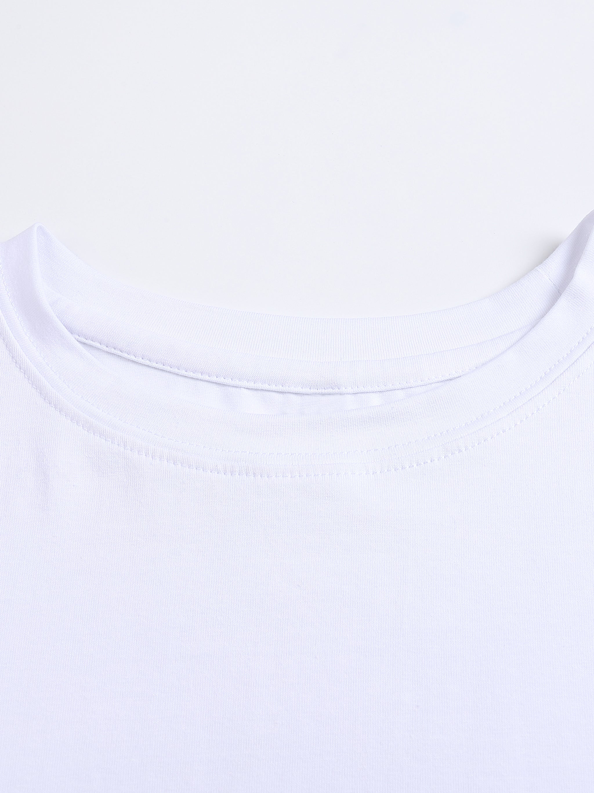 90's Logo Womens Fitted Crop Cotton T-Shirt