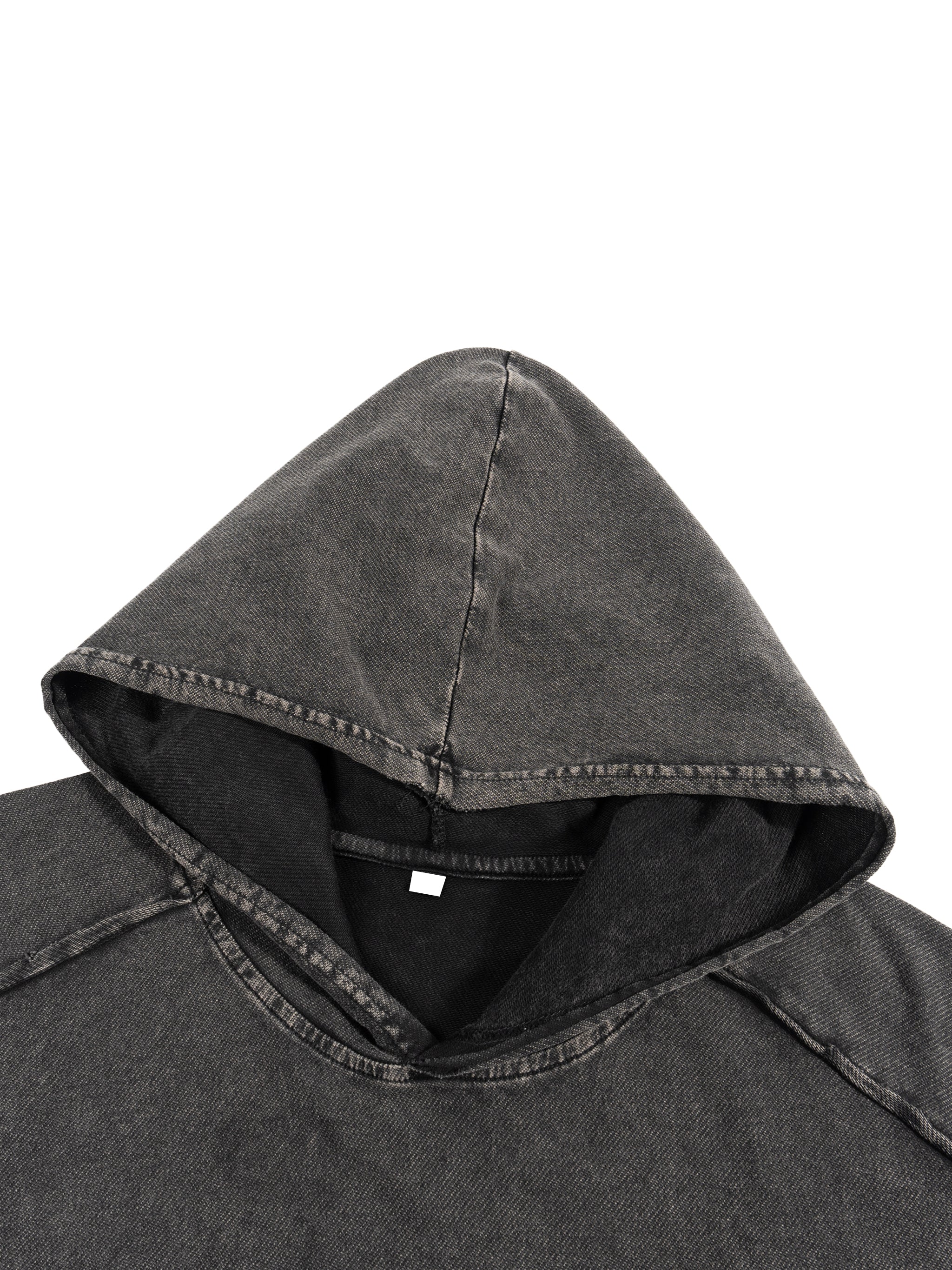 90's Logo - Unisex Snow Washed Boxy Hooded Tank Top