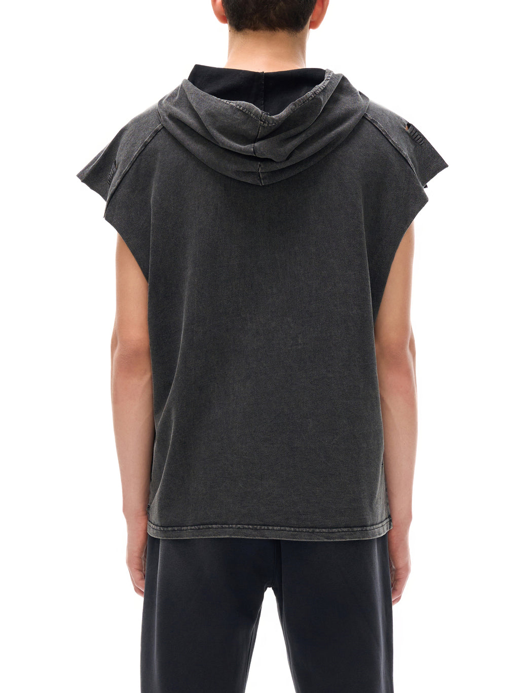 90's Logo - Unisex Snow Washed Boxy Hooded Tank Top