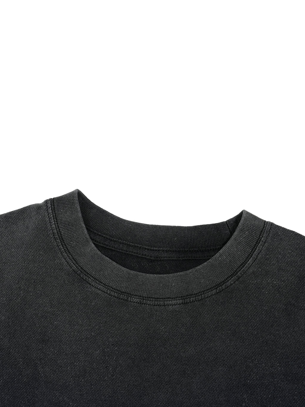 90's Logo - Unisex Vintage Wash Boxy Distressed Hem T-Shirt