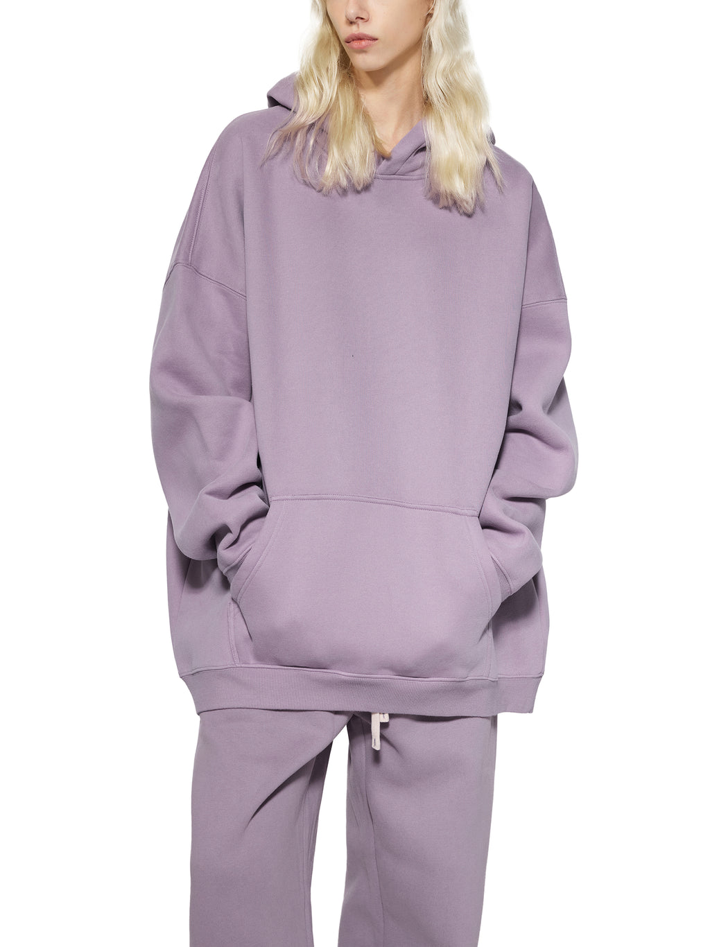 RI Logo Oversize Fleeced Hoodie