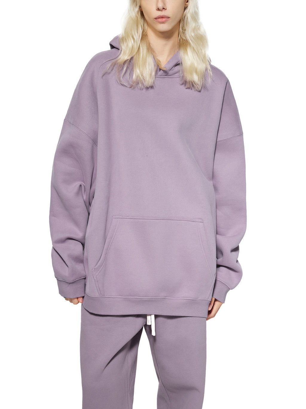 RI Logo Oversize Fleeced Hoodie