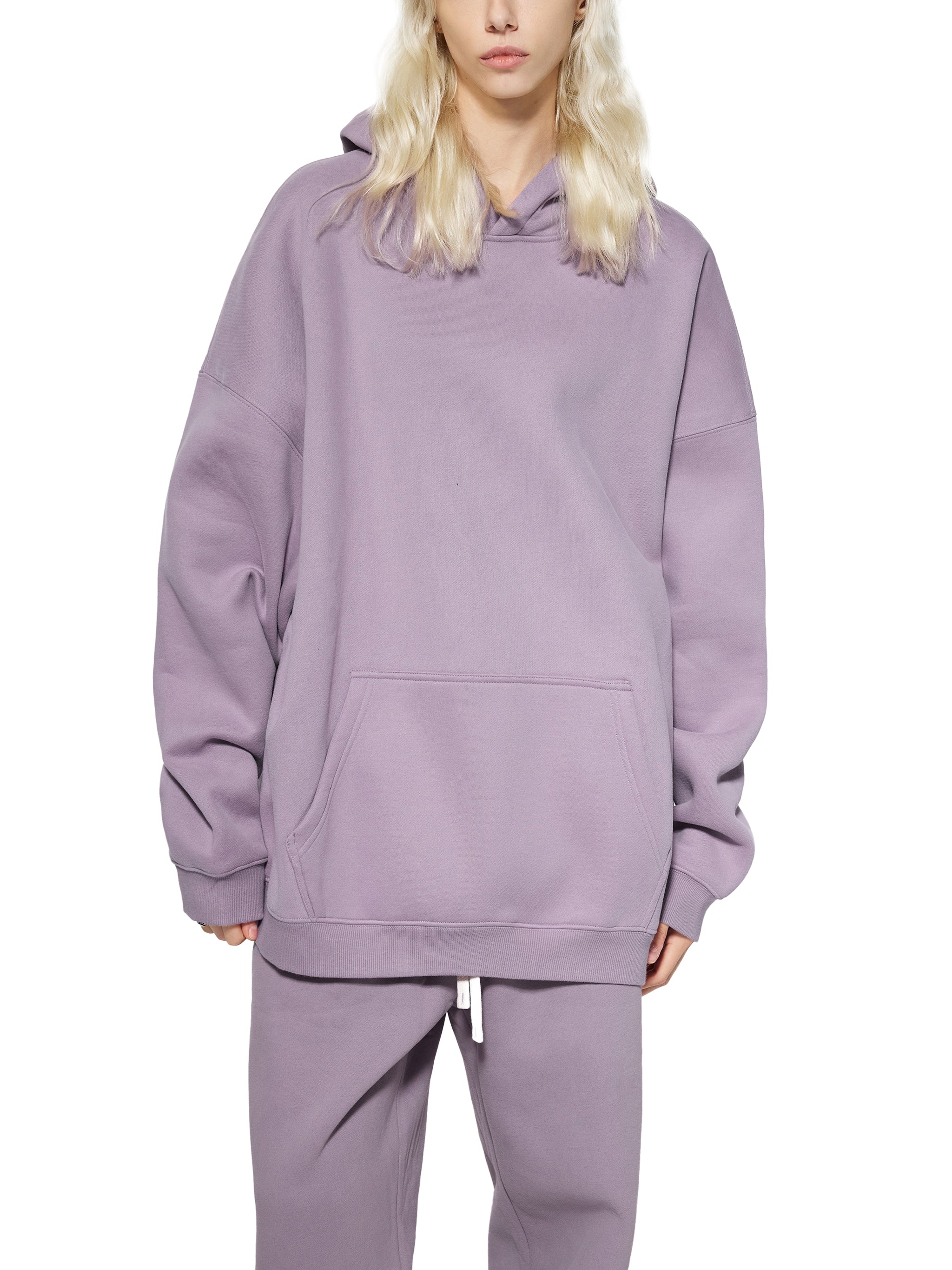RI Logo Oversize Fleeced Hoodie