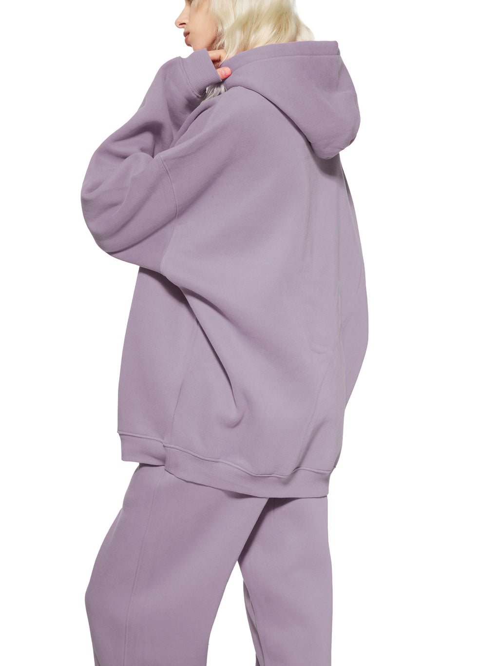 RI Logo Oversize Fleeced Hoodie