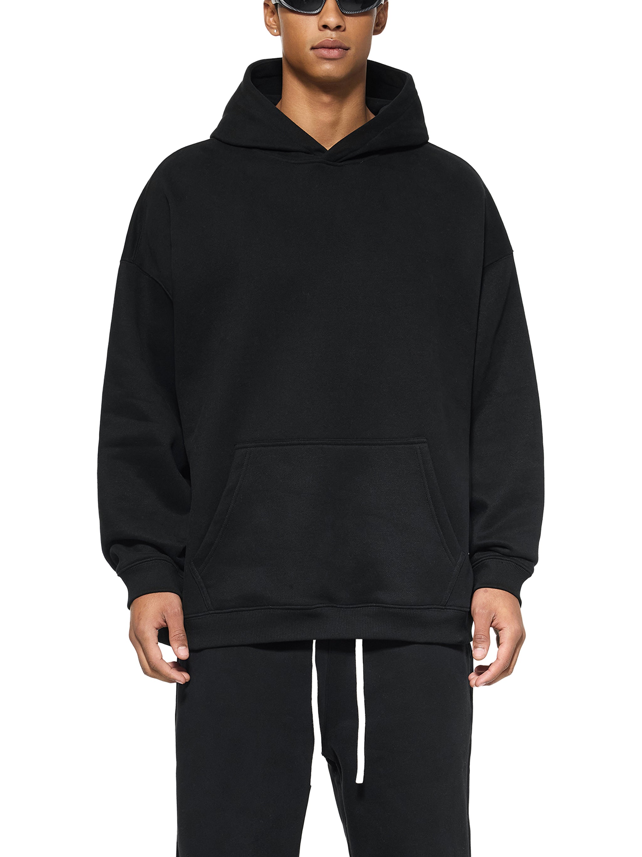 RI Logo Oversize Fleeced Hoodie
