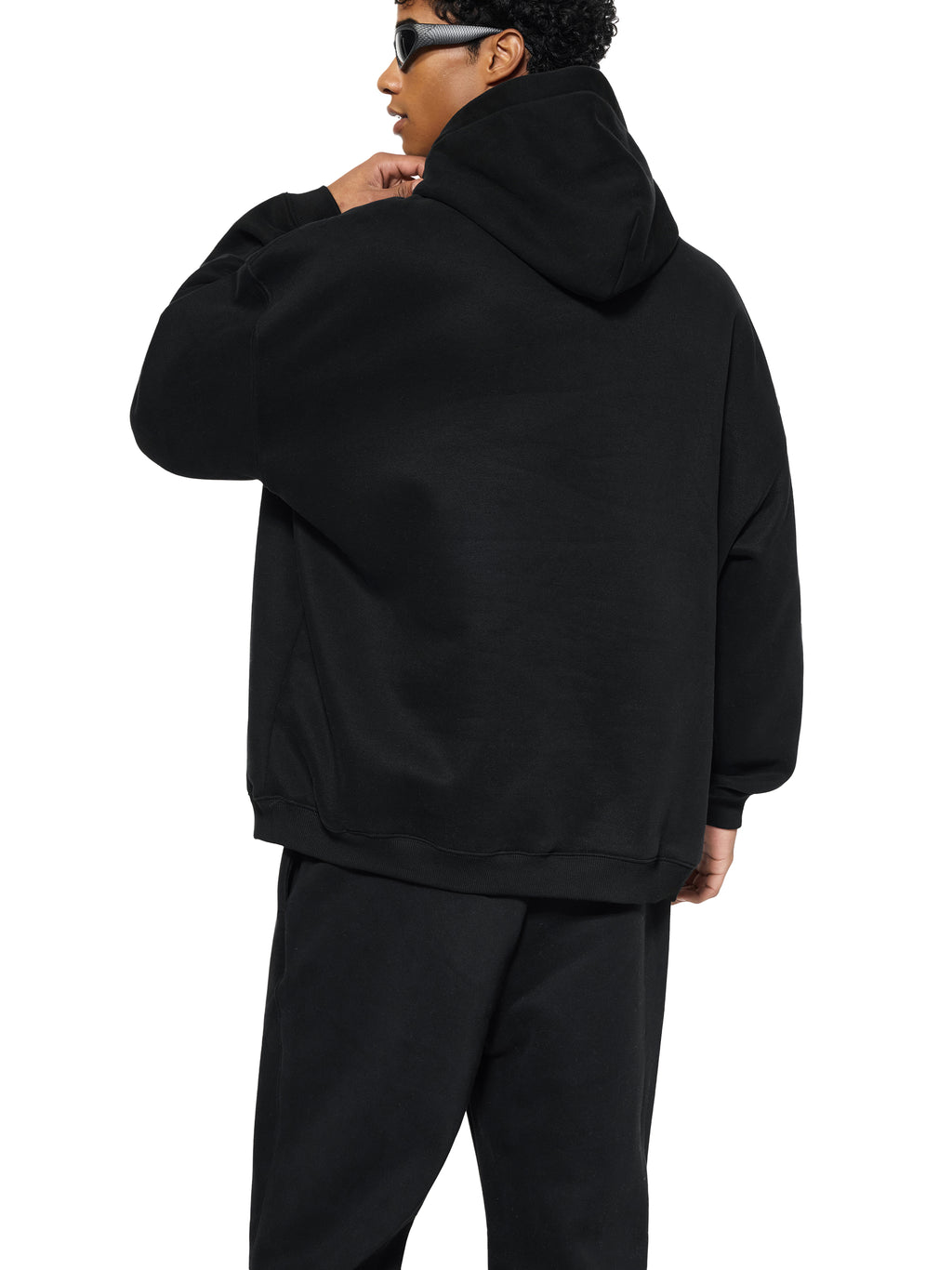 RI Logo Oversize Fleeced Hoodie